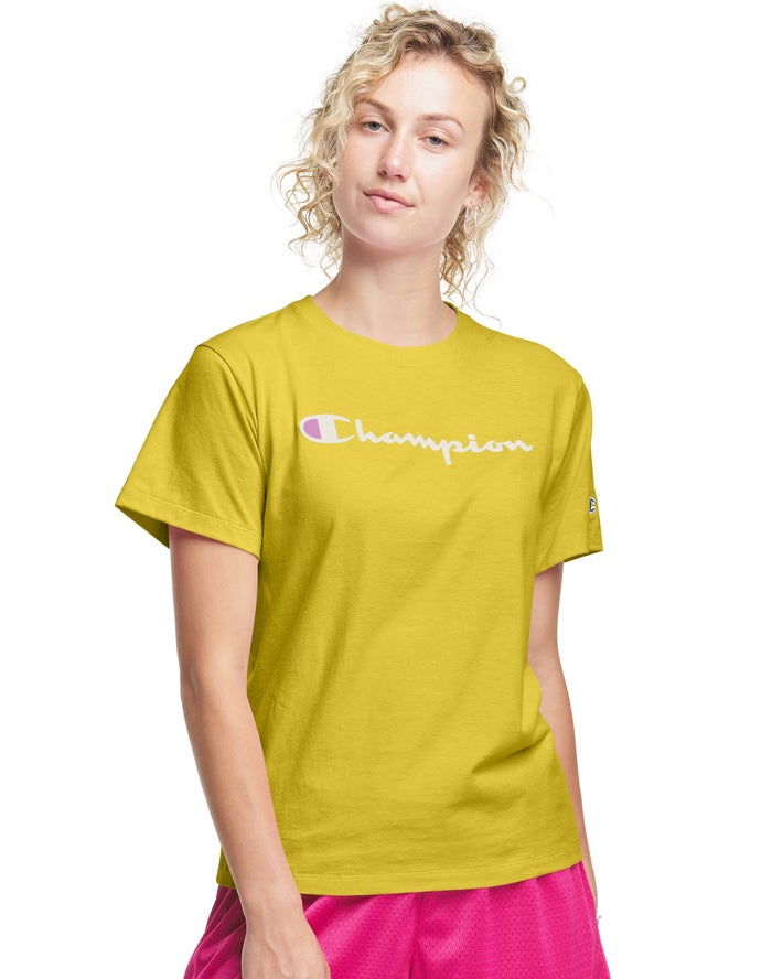 Camiseta Champion Mujer - Classic ( Amarillo ) 4035912-SN